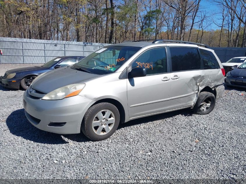 2010 Toyota Sienna Le VIN: 5TDKK4CCXAS315032 Lot: 39192114