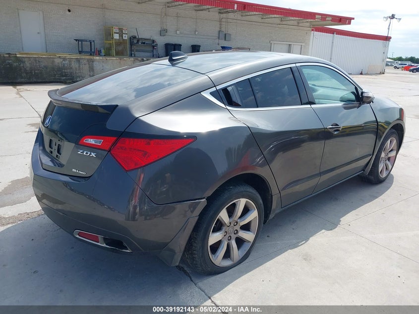 2012 Acura Zdx VIN: 2HNYB1H65CH500628 Lot: 39192143