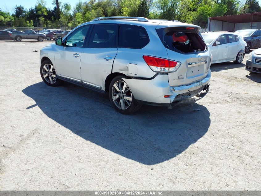 2013 Nissan Pathfinder Platinum VIN: 5N1AR2MN5DC674642 Lot: 39192180