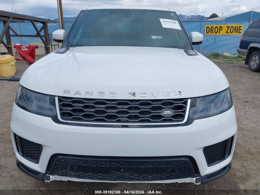 2018 Land Rover Range Rover Sport Hse VIN: SALWR2RV0JA181812 Lot: 39192188