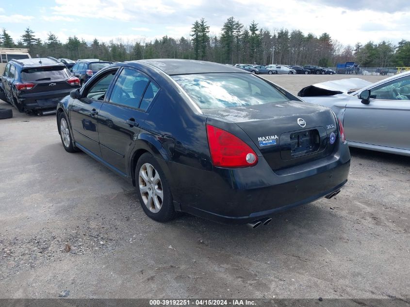 2007 Nissan Maxima 3.5 Sl VIN: 1N4BA41E27C829707 Lot: 39192251