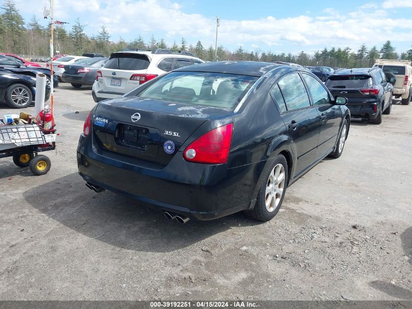 2007 Nissan Maxima 3.5 Sl VIN: 1N4BA41E27C829707 Lot: 39192251