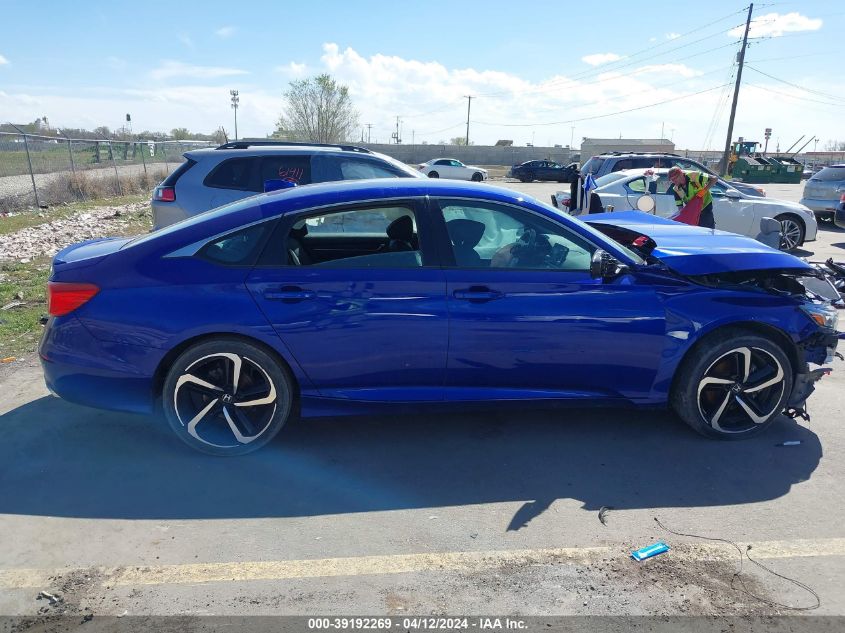 2019 Honda Accord Sport VIN: 1HGCV1F38KA021652 Lot: 39192269