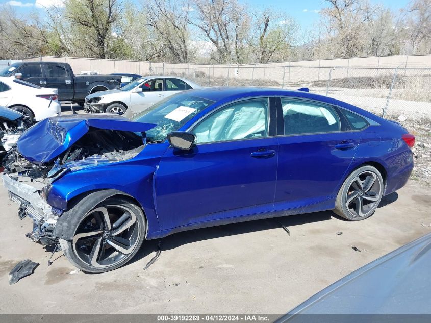 2019 Honda Accord Sport VIN: 1HGCV1F38KA021652 Lot: 39192269