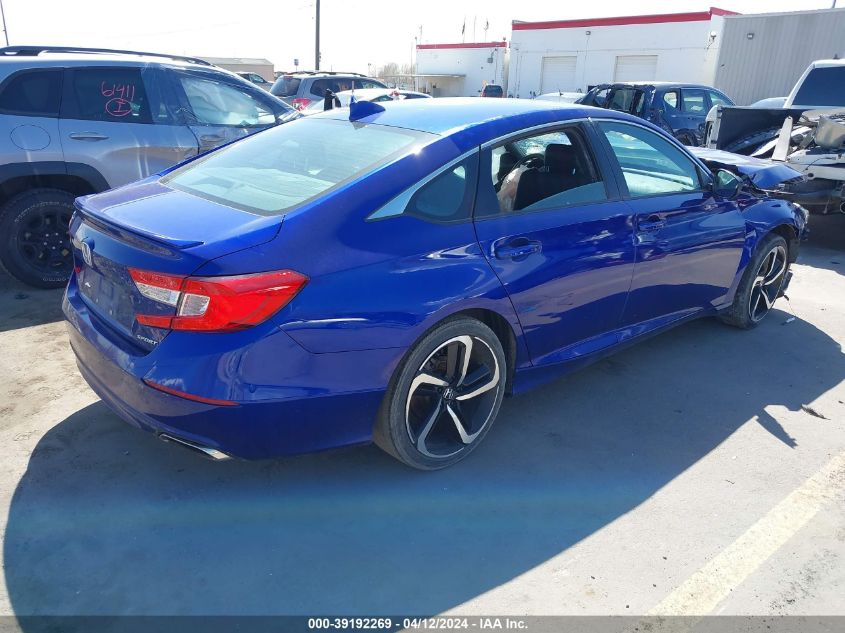 2019 Honda Accord Sport VIN: 1HGCV1F38KA021652 Lot: 39192269