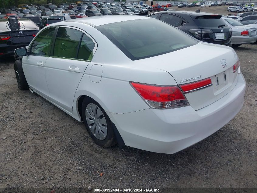 2012 Honda Accord 2.4 Lx VIN: 1HGCP2F3XCA016714 Lot: 39192404