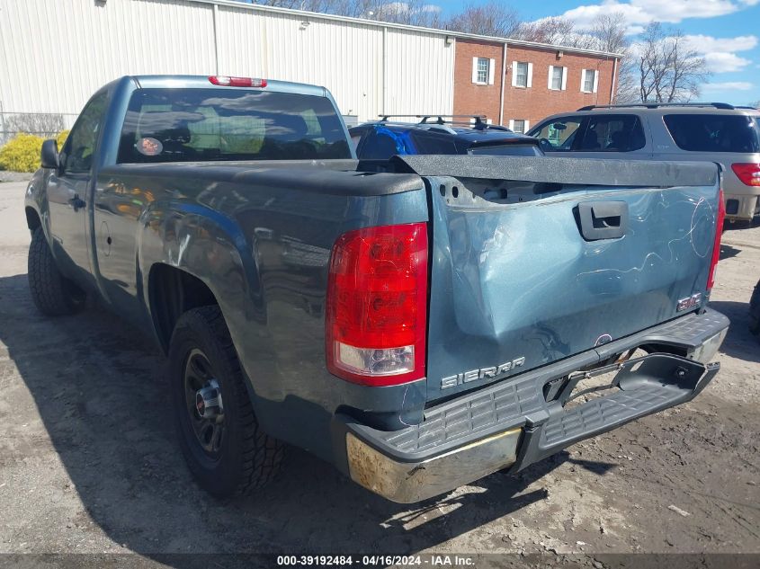 2009 GMC Sierra 1500 Work Truck VIN: 1GTEK14CX9Z134839 Lot: 39192484