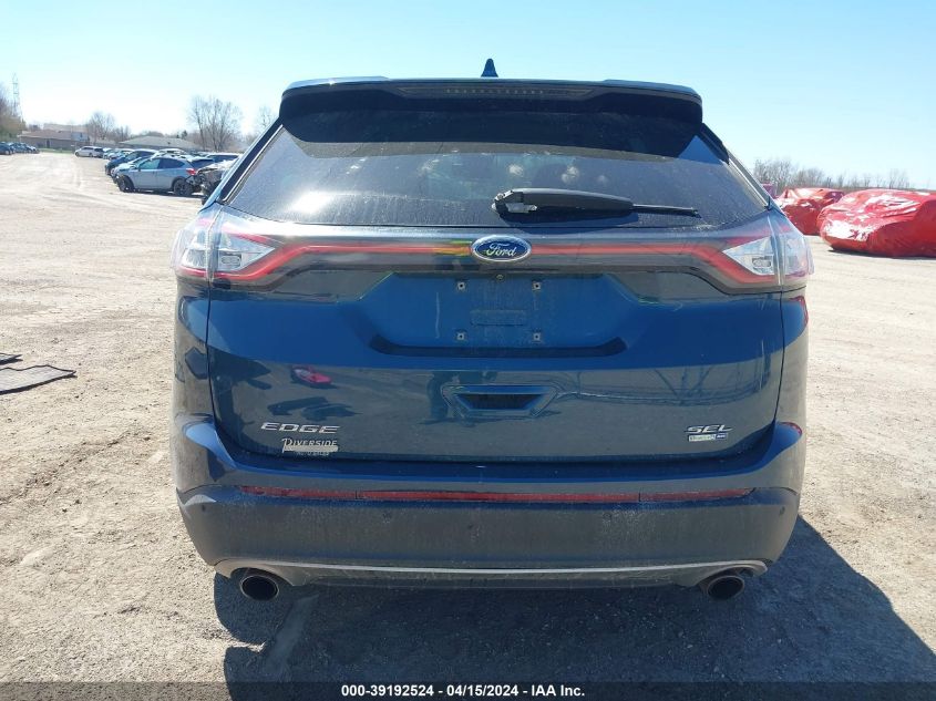 2016 Ford Edge Sel VIN: 2FMPK4J90GBB51194 Lot: 39192524