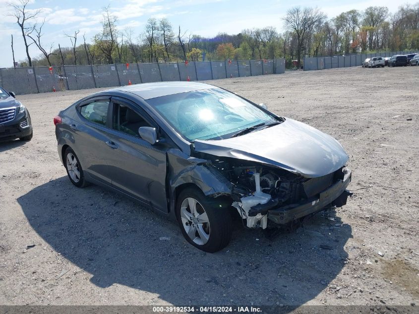 2013 Hyundai Elantra Gls VIN: 5NPDH4AE9DH435801 Lot: 39192534