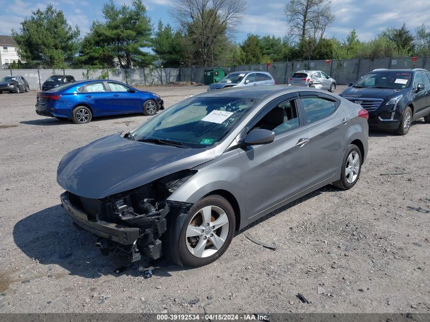 2013 Hyundai Elantra Gls VIN: 5NPDH4AE9DH435801 Lot: 39192534