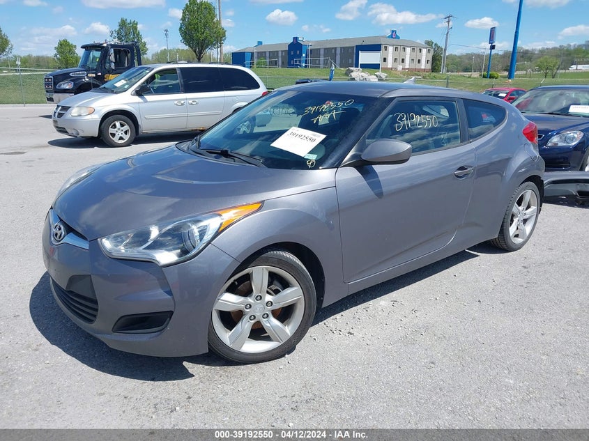 2012 Hyundai Veloster Base W/Black VIN: KMHTC6AD5CU079795 Lot: 39192550