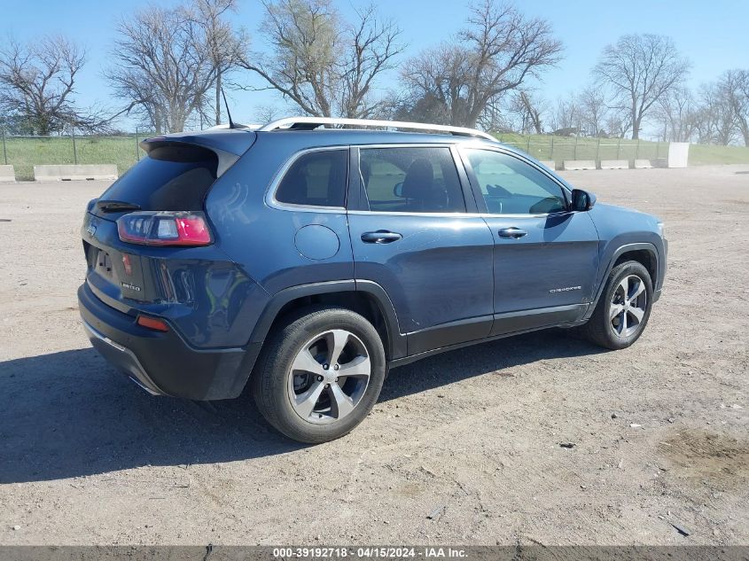 2019 Jeep Cherokee Limited 4X4 VIN: 1C4PJMDX1KD446566 Lot: 39192718