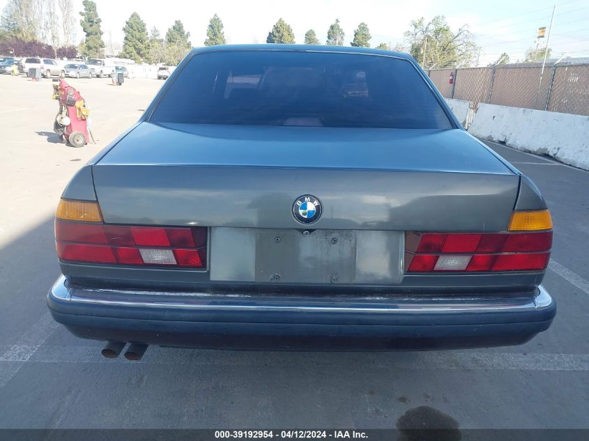 1988 BMW 735 I Automatic VIN: WBAGB4314J3203135 Lot: 39192954