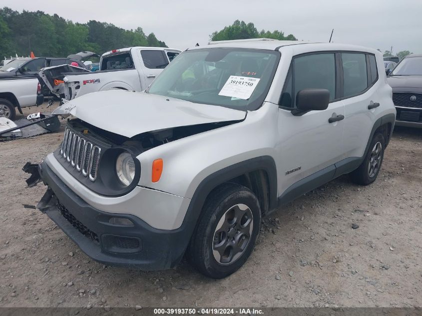 2015 Jeep Renegade Sport VIN: ZACCJBAT4FPB29201 Lot: 39193750