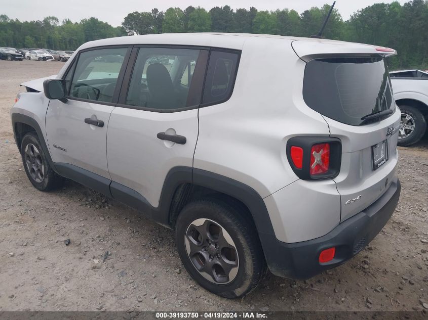 2015 Jeep Renegade Sport VIN: ZACCJBAT4FPB29201 Lot: 39193750