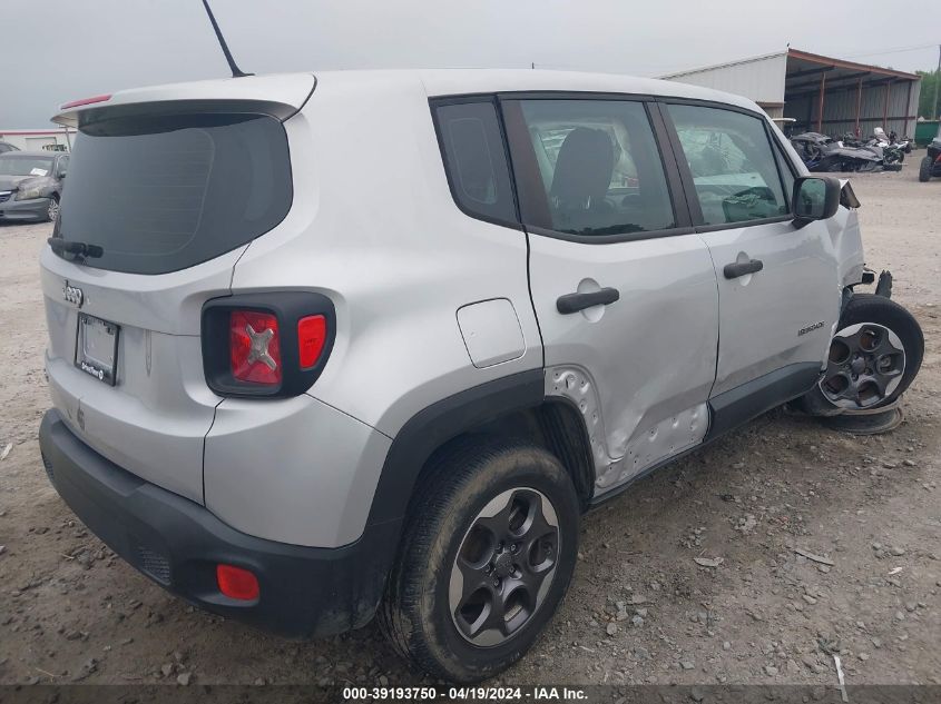 2015 Jeep Renegade Sport VIN: ZACCJBAT4FPB29201 Lot: 39193750