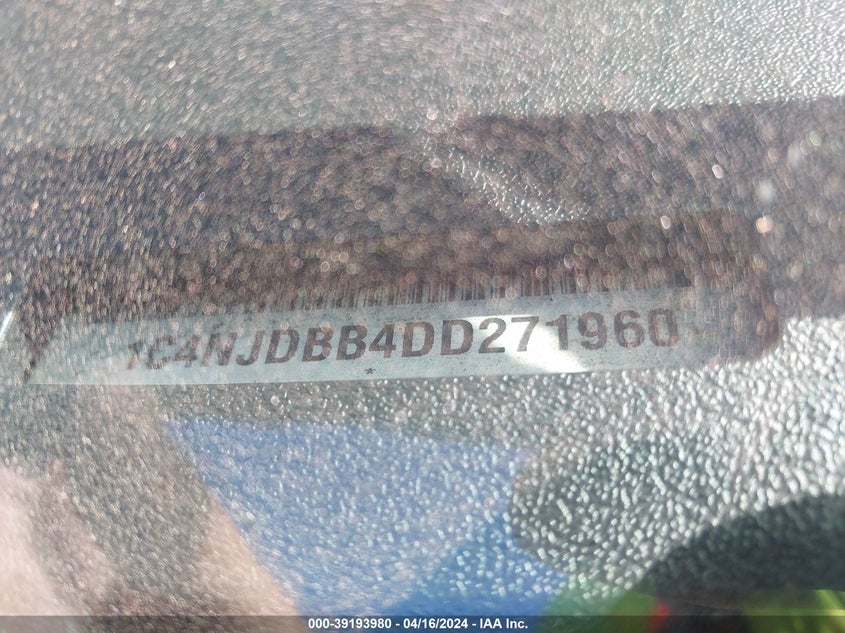 2013 JEEP COMPASS SPORT - 1C4NJDBB4DD271960