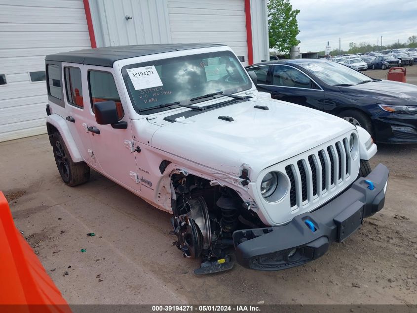 2023 Jeep Wrangler 4Xe Sahara 4X4 VIN: 1C4JJXP62PW698767 Lot: 39194271