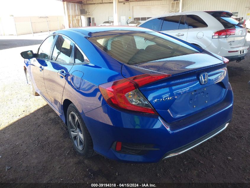 2020 Honda Civic Lx VIN: 2HGFC2F65LH520933 Lot: 39194318