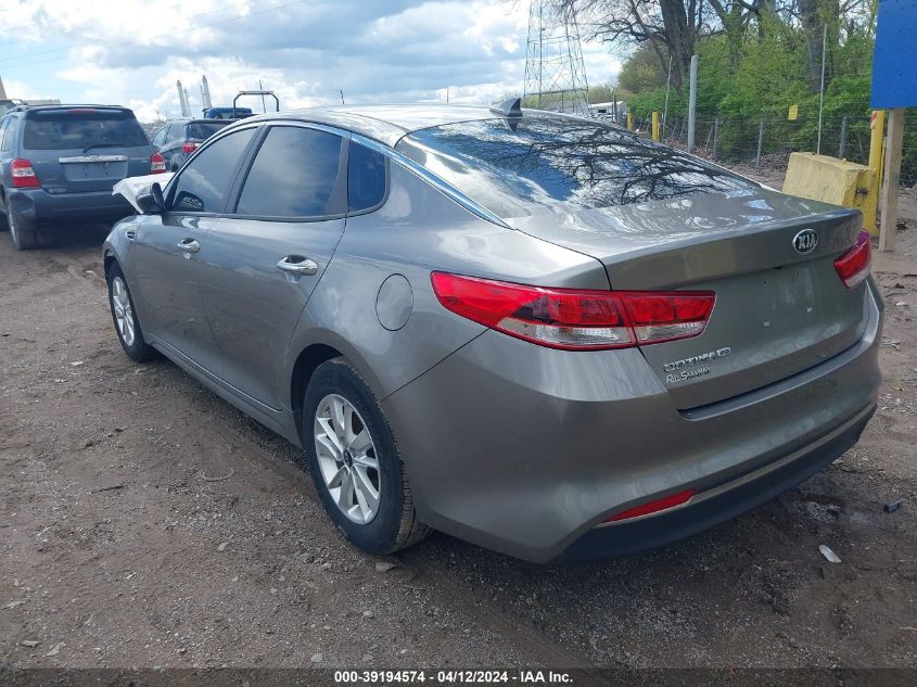 2016 Kia Optima Lx VIN: 5XXGT4L34GG027830 Lot: 39194574