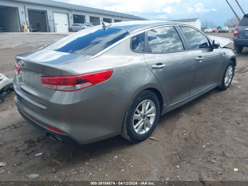 2016 Kia Optima Lx VIN: 5XXGT4L34GG027830 Lot: 39194574