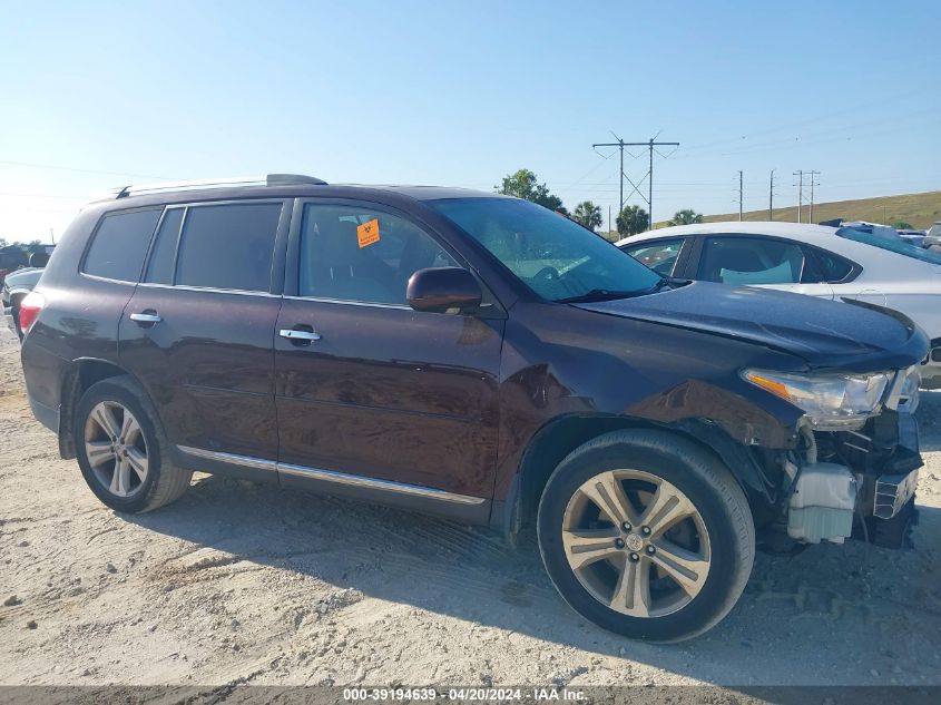 2012 Toyota Highlander Limited V6 VIN: 5TDDK3EH2CS164752 Lot: 39194639