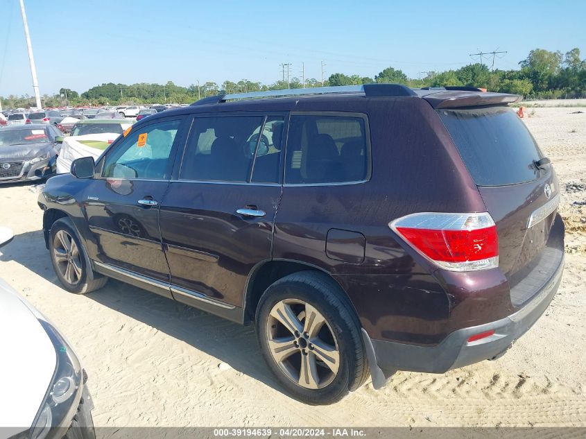 2012 Toyota Highlander Limited V6 VIN: 5TDDK3EH2CS164752 Lot: 39194639