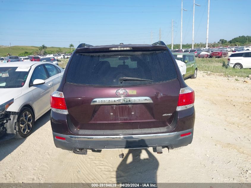 2012 Toyota Highlander Limited V6 VIN: 5TDDK3EH2CS164752 Lot: 39194639