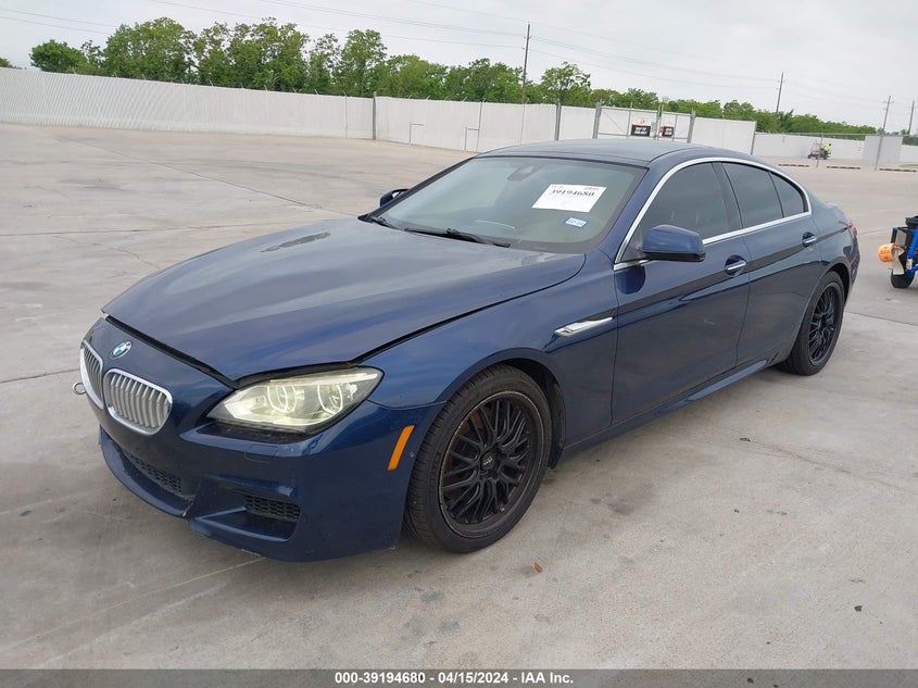 2013 BMW 650I Gran Coupe xDrive VIN: WBA6B4C56DD098787 Lot: 39194680