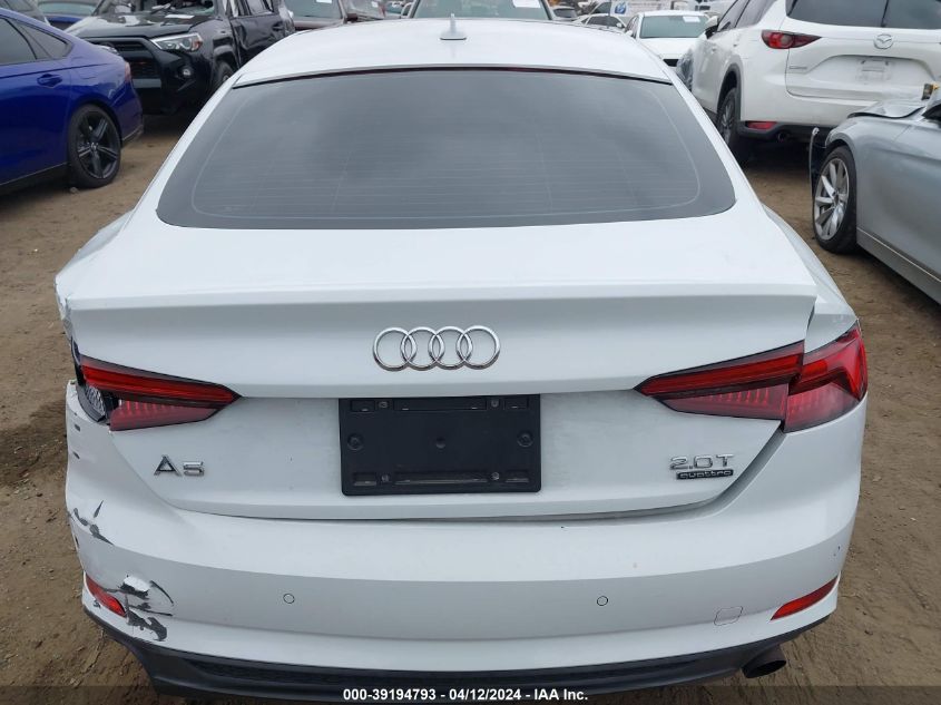 2018 Audi A5 2.0T Premium VIN: WAUENCF57JA113867 Lot: 39194793