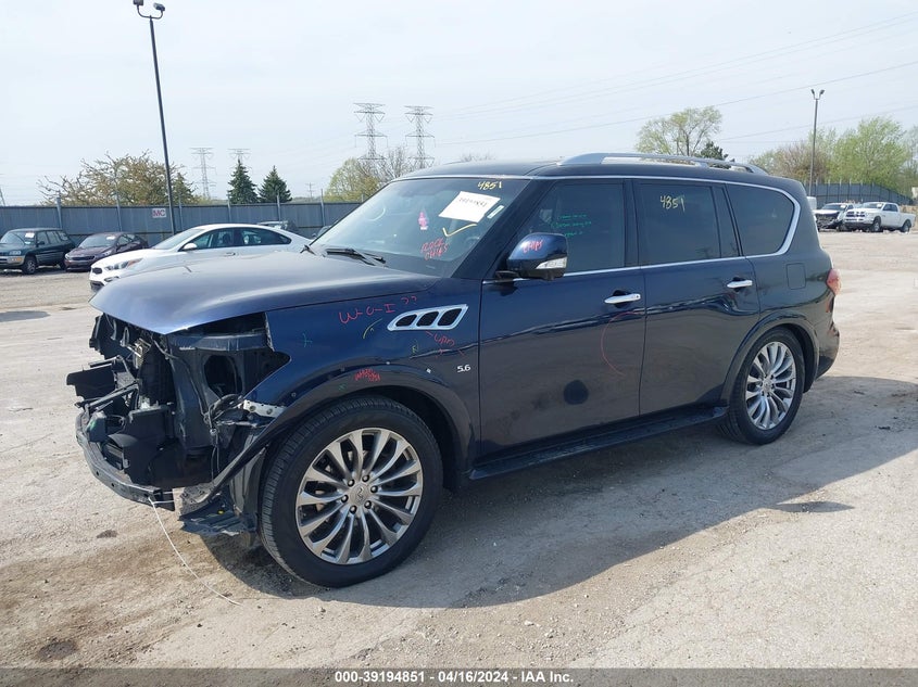 2016 Infiniti Qx80 VIN: JN8AZ2NE6G9123337 Lot: 39194851