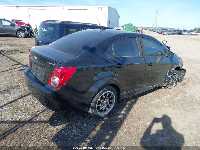 2012 Chevrolet Sonic 2Ls VIN: 1G1JA5SH5C4159636 Lot: 39194866