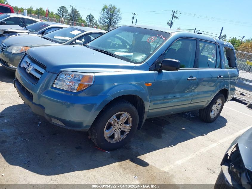 5FNYF28106B052202 2006 Honda Pilot Lx