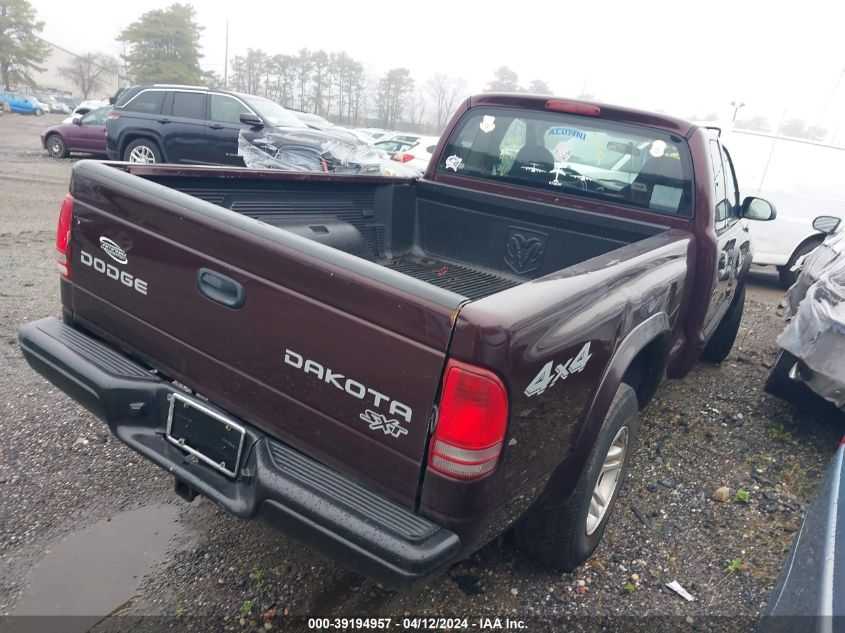 1D7HG12K84S590872 | 2004 DODGE DAKOTA