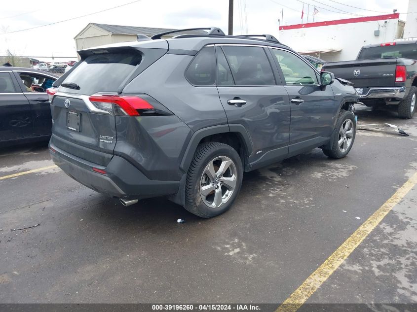 2019 Toyota Rav4 Hybrid Limited VIN: JTMDWRFV5KJ001651 Lot: 39196260