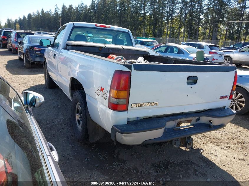 2003 GMC Sierra 1500 Work Truck VIN: 1GTEK14V83E304275 Lot: 39196388