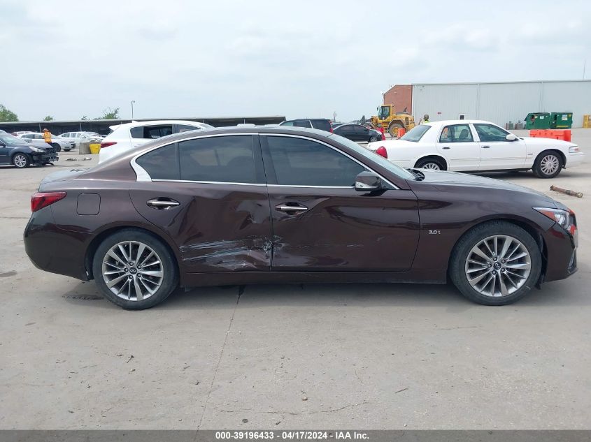 2018 Infiniti Q50 3.0T Luxe VIN: JN1EV7AP5JM356100 Lot: 39196433