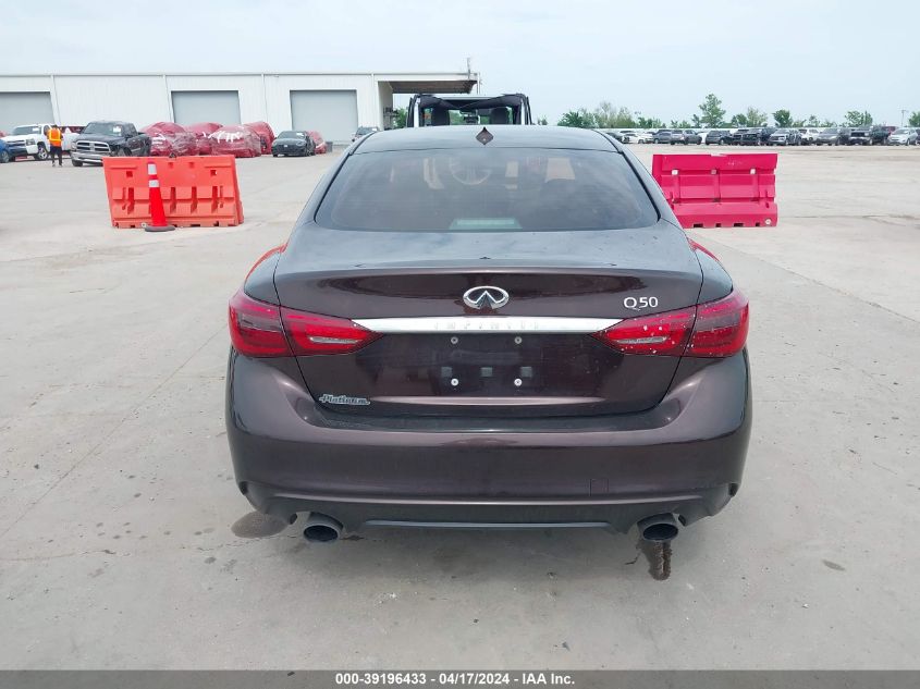 2018 Infiniti Q50 3.0T Luxe VIN: JN1EV7AP5JM356100 Lot: 39196433