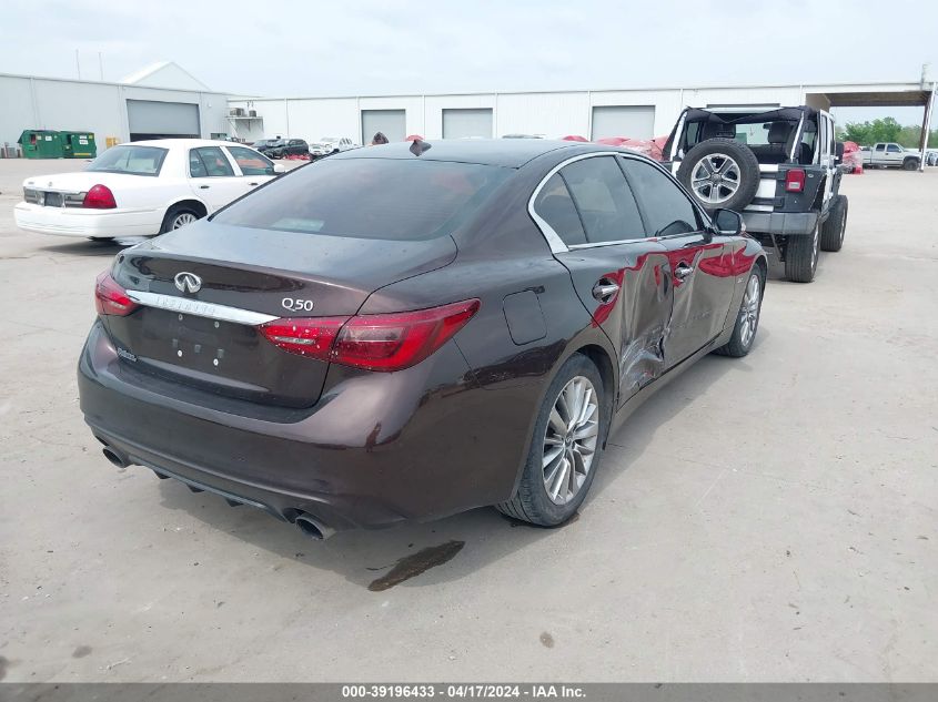 2018 Infiniti Q50 3.0T Luxe VIN: JN1EV7AP5JM356100 Lot: 39196433