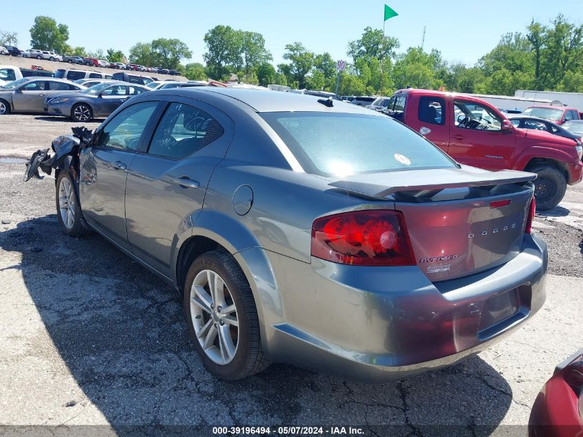 2012 Dodge Avenger Sxt Plus VIN: 1C3CDZEG5CN165727 Lot: 39196494