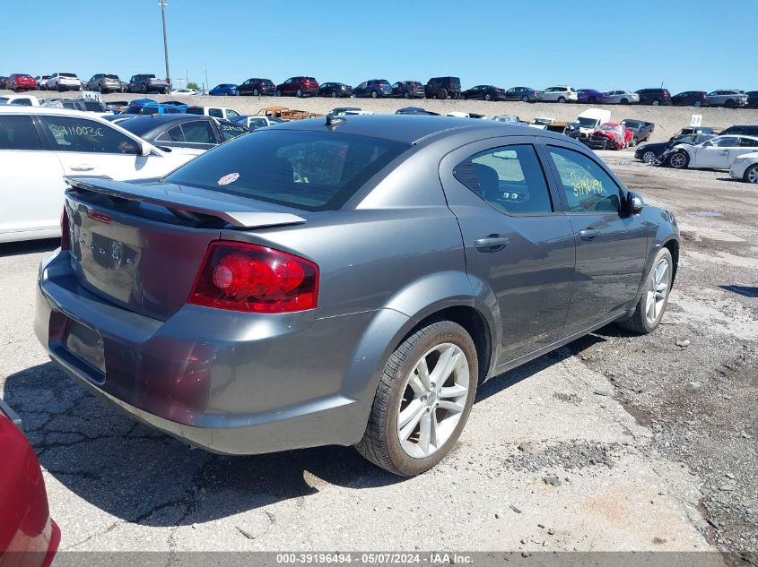 2012 Dodge Avenger Sxt Plus VIN: 1C3CDZEG5CN165727 Lot: 39196494