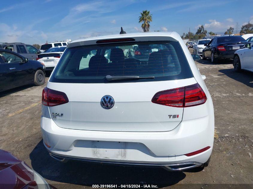 2018 Volkswagen Golf Tsi S/Tsi Se VIN: 3VWG17AU8JM272944 Lot: 39196541