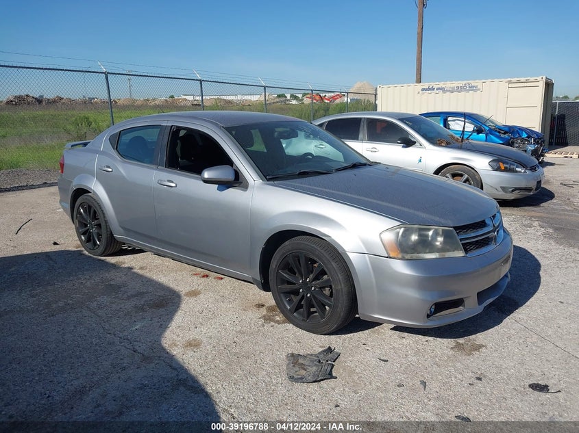 2013 DODGE AVENGER SXT - 1C3CDZCB3DN664292