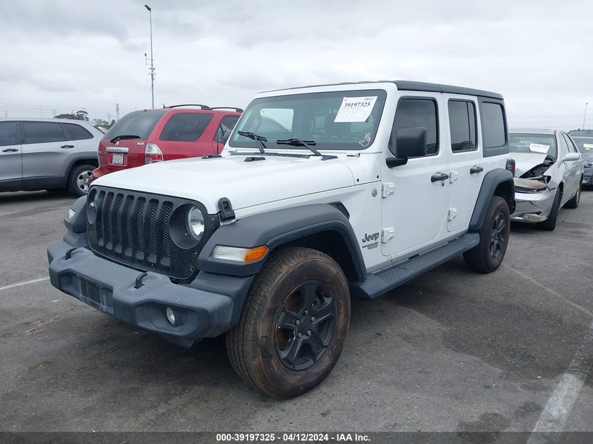 2018 JEEP WRANGLER UNLIMITED SPORT S 4X4 - 1C4HJXDG6JW320292