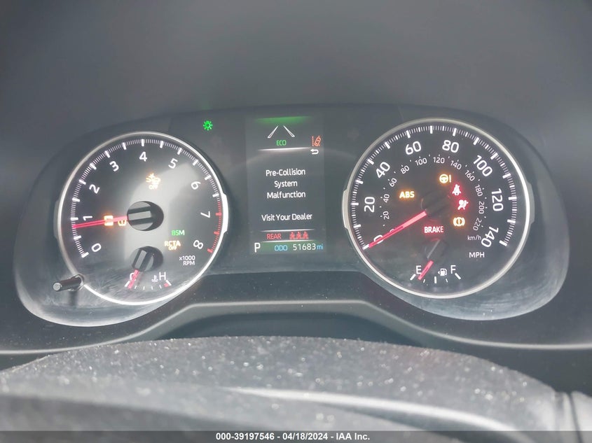 VIN 2T3G1RFV8KW063056 2019 TOYOTA RAV4 LE