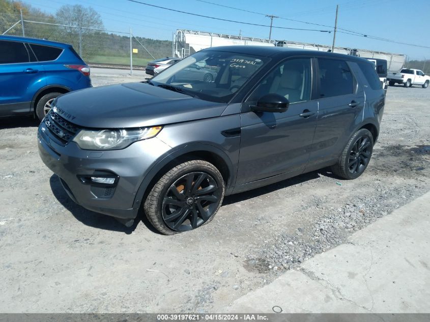 2016 Land Rover Discovery Sport Hse Lux VIN: SALCT2BG2GH587221 Lot: 39197621