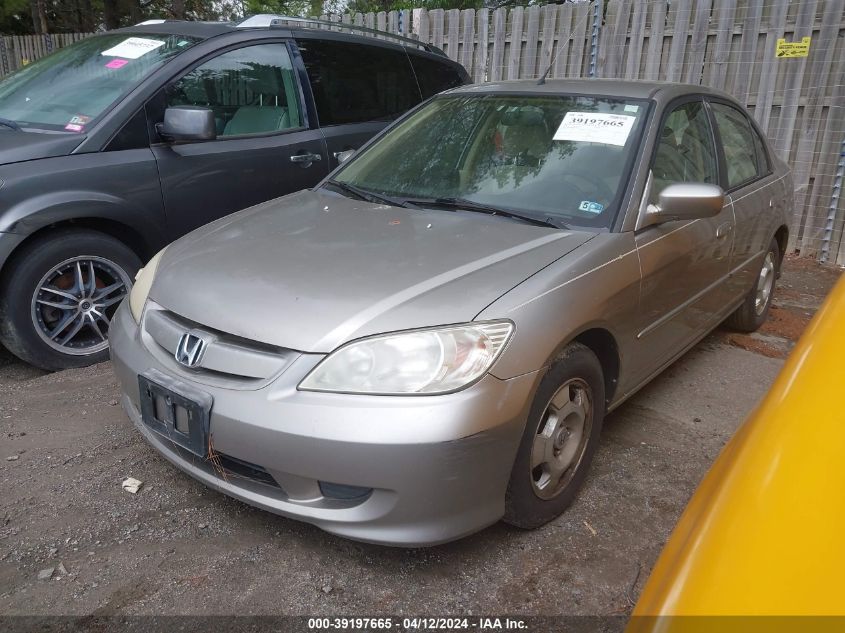 JHMES96625S015402 | 2005 HONDA CIVIC HYBRID