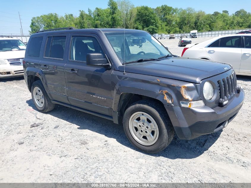 2016 Jeep Patriot Sport VIN: 1C4NJPBA5GD812141 Lot: 39197760