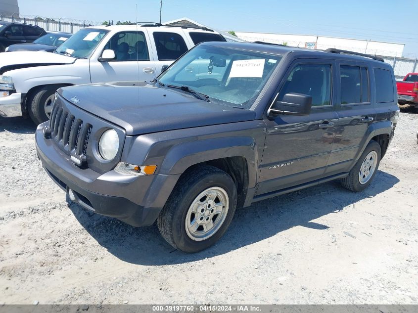 2016 Jeep Patriot Sport VIN: 1C4NJPBA5GD812141 Lot: 39197760