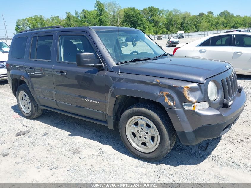 2016 Jeep Patriot Sport VIN: 1C4NJPBA5GD812141 Lot: 39197760